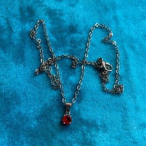 3/30$ red stone on chain